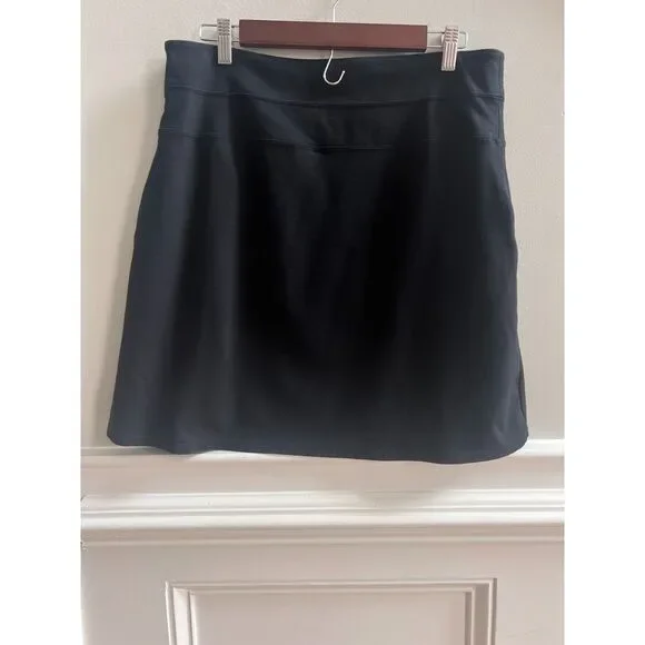 Athleta Ponte Black Skirt - Size 12 - Picture 3 of 5